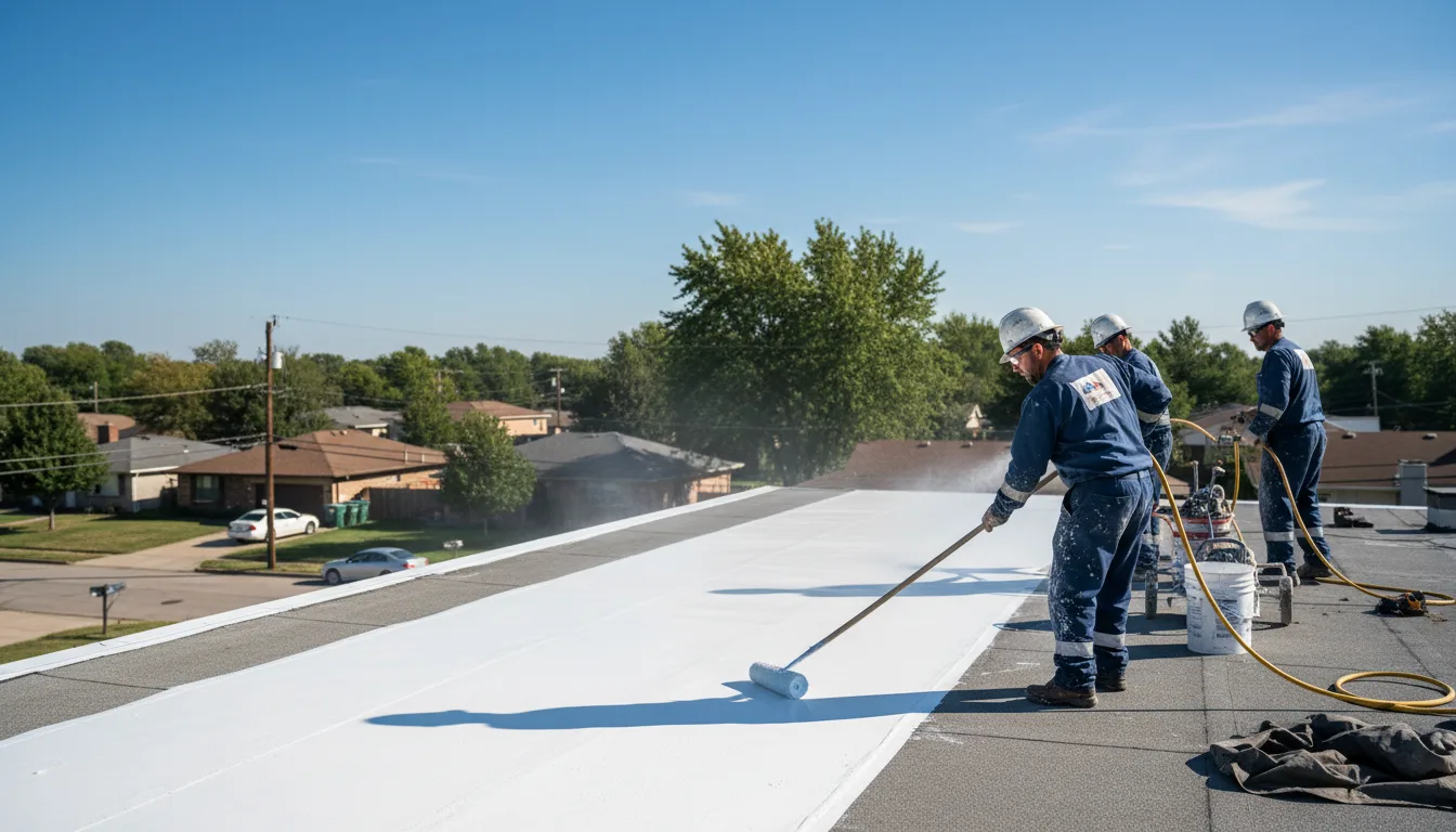 Commercial roof coating in Old Greenwich, CT near me